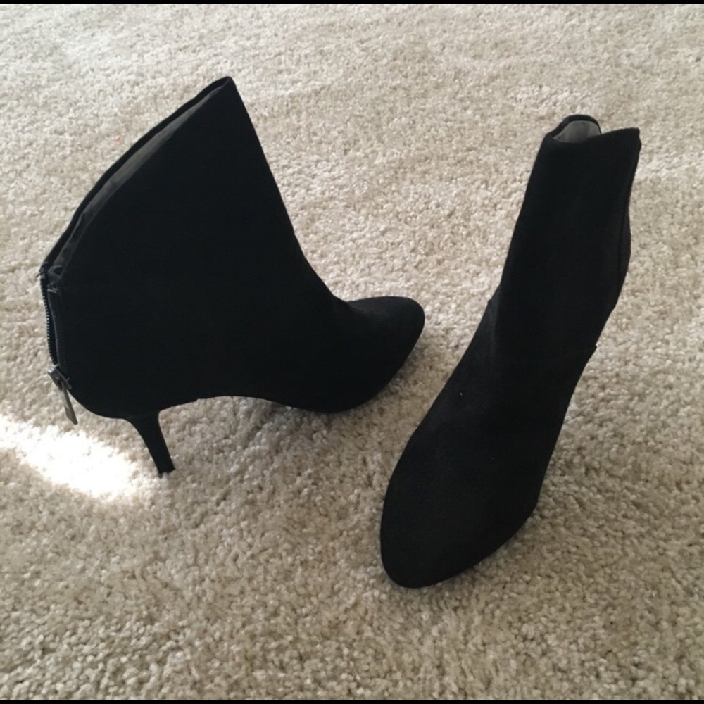 Suede booties